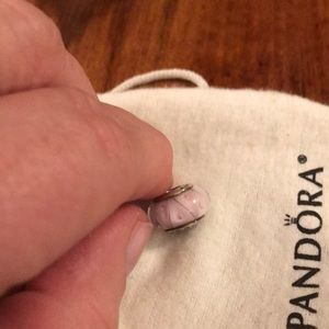 Pandora pink murano bead